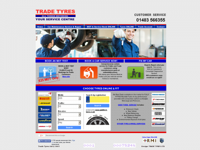 tradetyres.co.uk snapshot