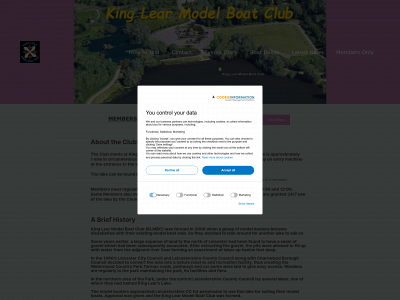 kinglearmodelboatclub.co.uk snapshot
