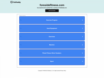 foresidefitness.com snapshot