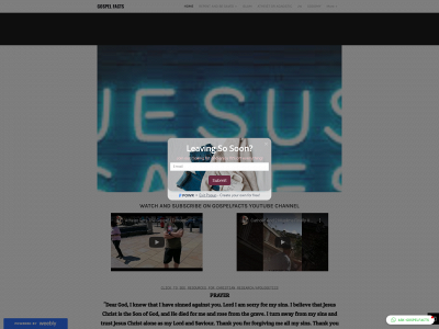 gospelfacts.weebly.com snapshot