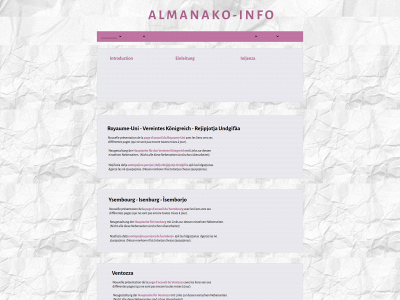 almanako.info snapshot