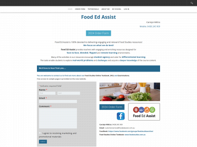 www.foodedassist.com.au snapshot