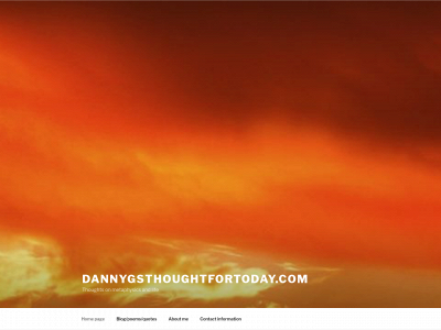 dannygsthoughtfortoday.com snapshot