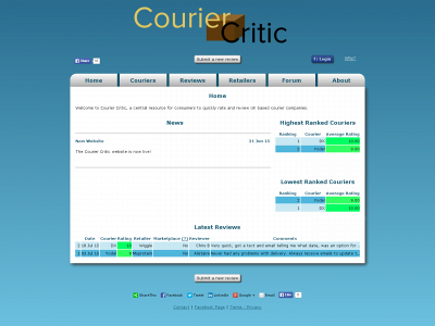 courier-critic.co.uk snapshot