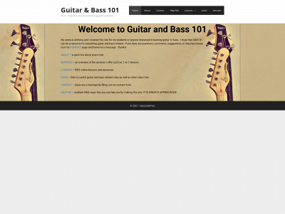 guitarandbass101.com snapshot