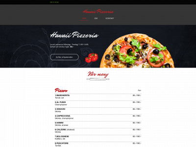 hawaii-pizzeria.se snapshot