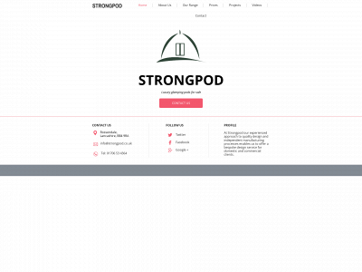 strongpod.co.uk snapshot