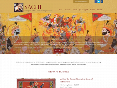 sachi.org snapshot