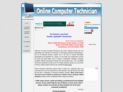 onlinecomputertechnician.com snapshot