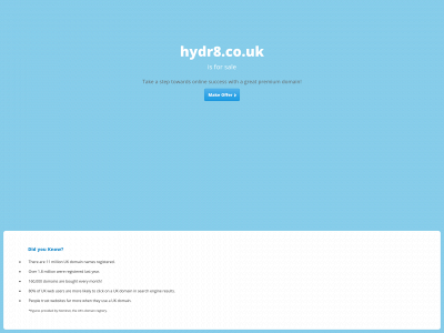 hydr8.co.uk snapshot