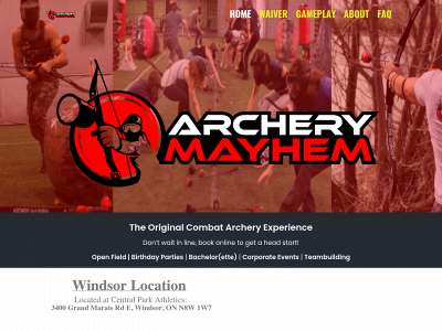 archerymayhem.com snapshot