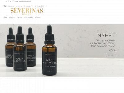 severinasbeauty.se snapshot
