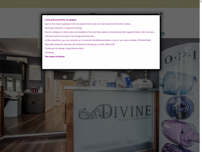 divinelondon.co.uk snapshot