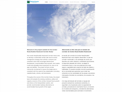 www.cordoncorridorstudy.com snapshot