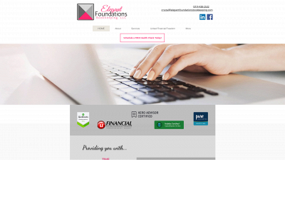 elegantfoundationsbookkeeping.com snapshot