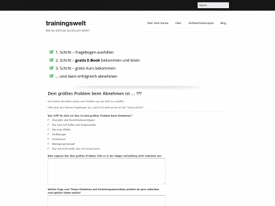 trainingswelt.com snapshot
