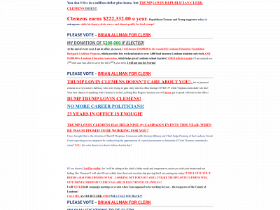 dumpmillionaireclerkclemens.com snapshot