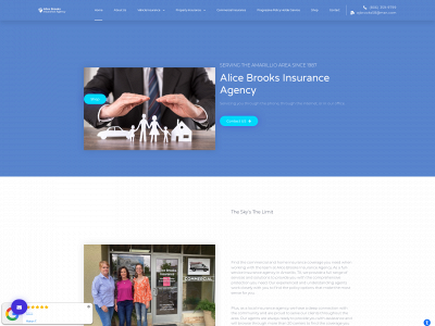 www.alicebrooksinsurance.com snapshot