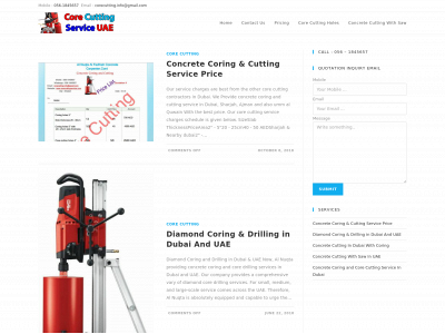 corecuttingservice.com snapshot