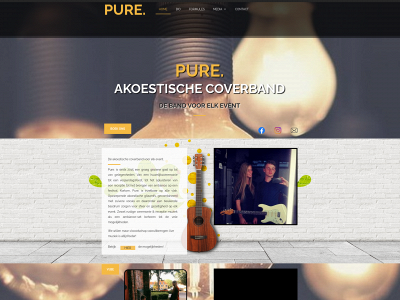 purecoverband.be snapshot