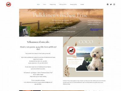 pulkkinensbichonfrise.dk snapshot