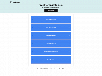 freetheforgotten.us snapshot