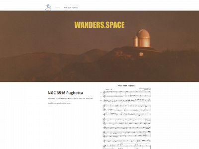 wanders.space snapshot