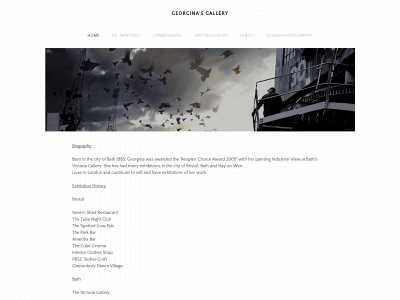 georginasgallery.co.uk snapshot