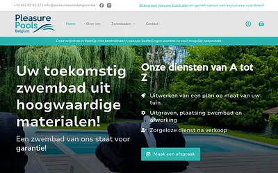 pleasurepoolsbelgium.be snapshot