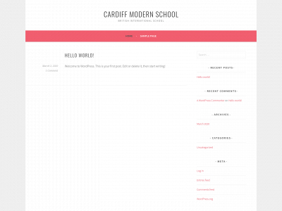 cardiffmodernschool.net snapshot
