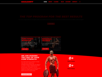 maxleanfit.com snapshot