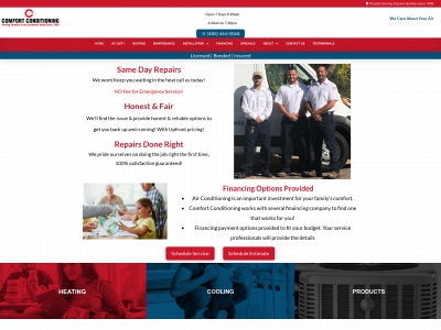 comfortconditioningac.com snapshot