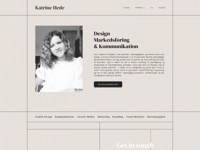 katrinehede.dk snapshot