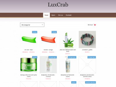 luxcrab.dk snapshot