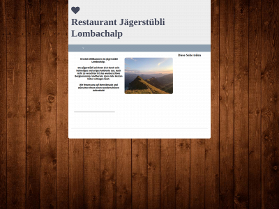 jaegerstueblilombachalp.ch snapshot