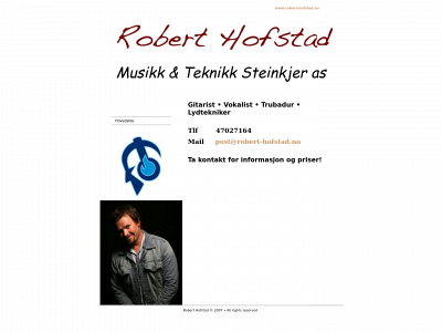 robert-hofstad.no snapshot