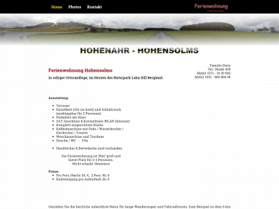 fewo-hohenahr-dietz.de snapshot