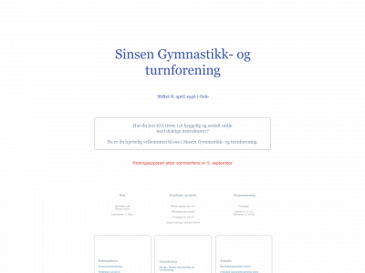 sinsengymogturn.no snapshot