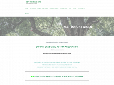 keepdupontgreen.org snapshot