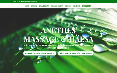 anethes-massage.se snapshot