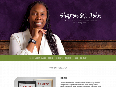sharonstjohnauthor.com snapshot