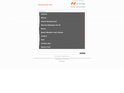 skyisanocean.com snapshot