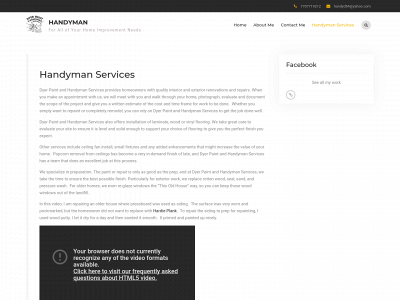 dyerpaintandhandymanservices.com snapshot