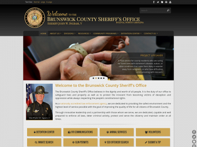 brunswicksheriff.com snapshot