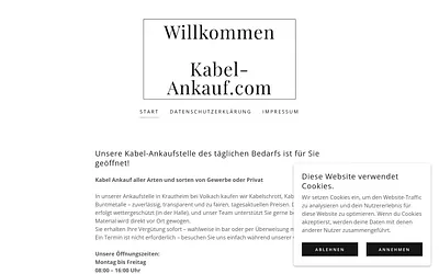 verkaufdeinkabelreste.de snapshot
