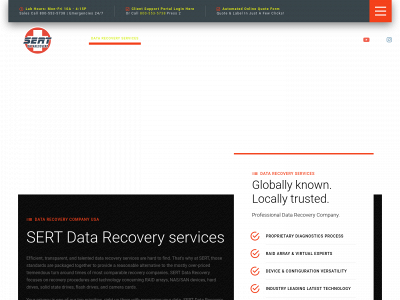 sertdatarecovery.com snapshot
