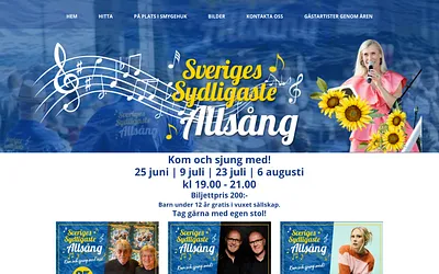 sverigessydligasteallsang.se snapshot