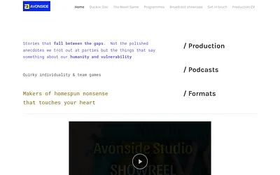 www.avonside.studio snapshot