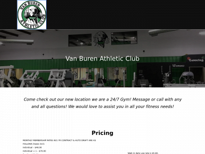 vanburenathleticclub.com snapshot