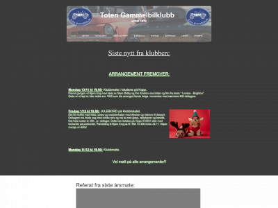totengammelbilklubb.com snapshot